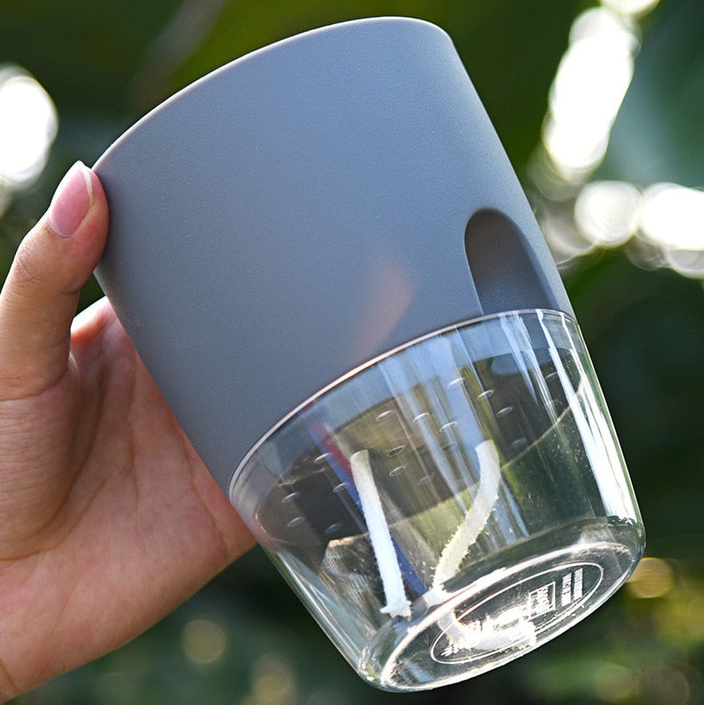 Transparent  Self Watering Flowerpot